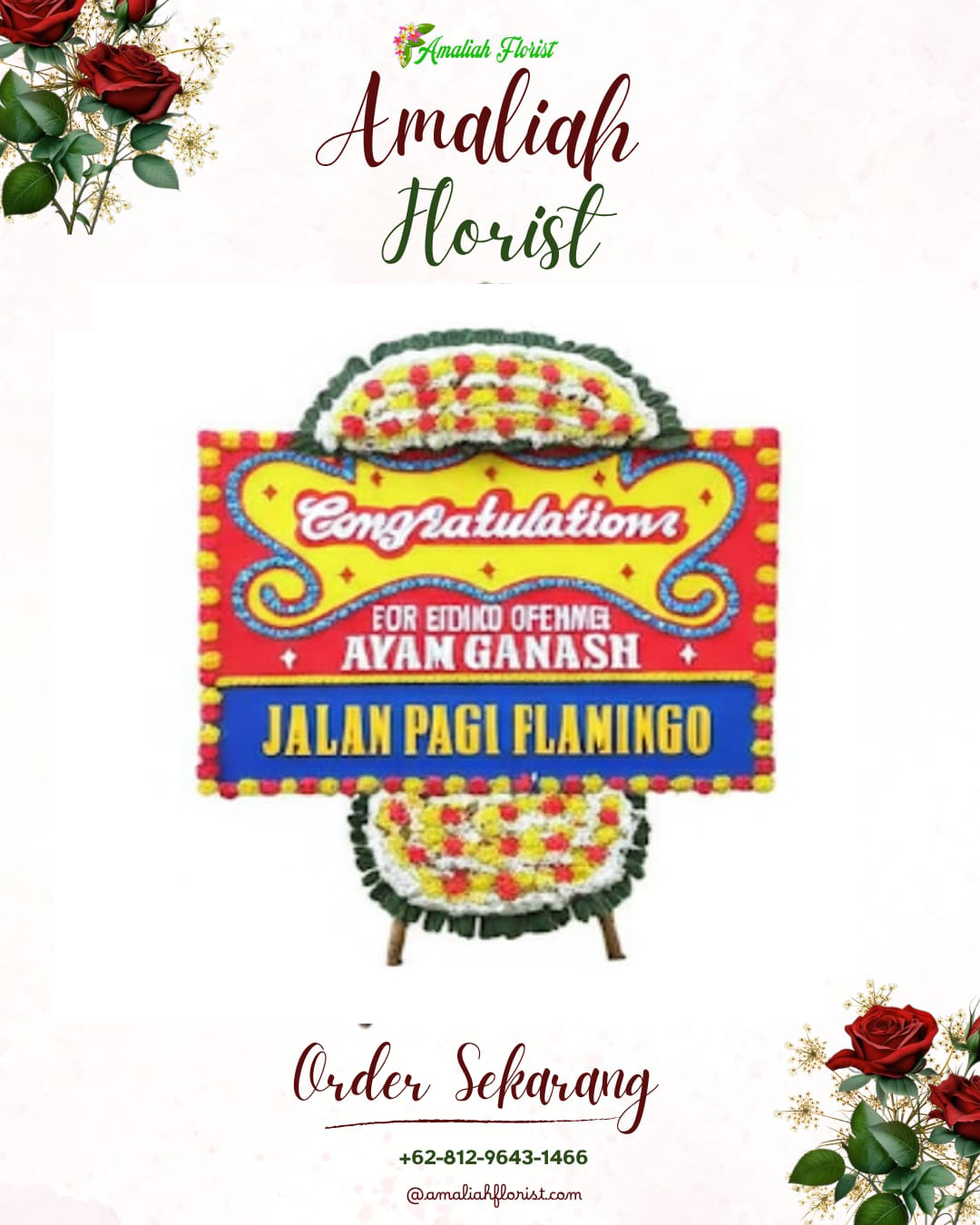 Sewa Papan Bunga Kadia